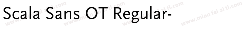 Scala Sans OT Regular字体转换